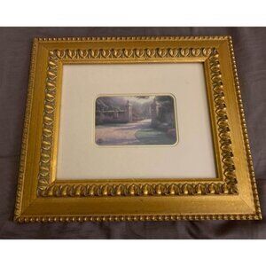Thomas Kinkade Summer Gate Gold Framed Print Card